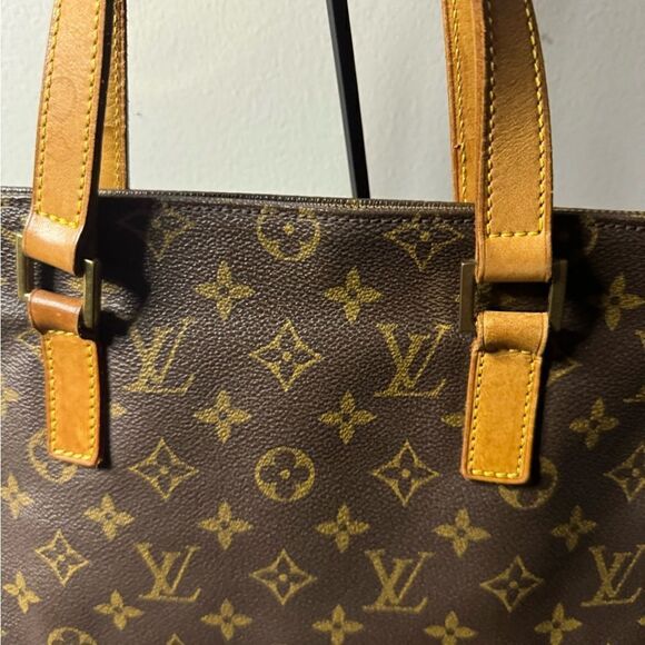 LOUIS VUITTON Cabas Piano Shoulder Bag Monogram Leather Brown - Picture 4 of 15